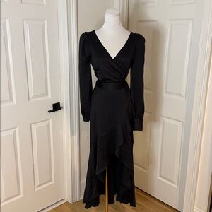 Express Black Wrap Dress